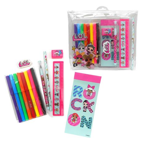 LOL Surprise Zip Lock Filled Clear Pencil Case £6.99